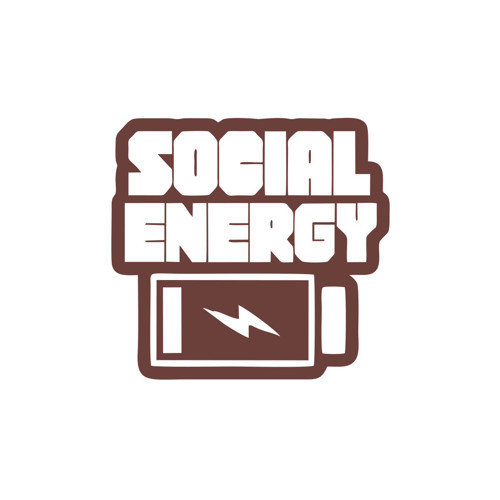 Social Energy Sticker 17x17 Cm Kahverengi