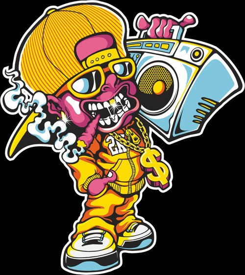 Teyipli Adam Sticker 10x10 cmRenkli Sticker