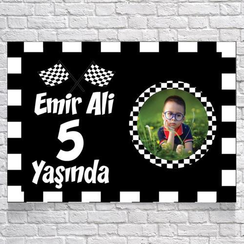 Yarış Temalı Doğum Günü Afişi 50X70 cm