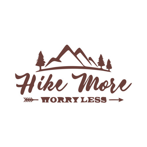 Hike More Dağ Sticker 17x17 Cm Kahverengi