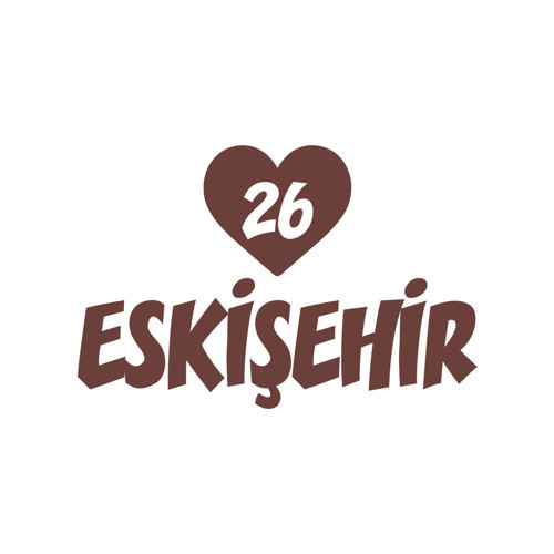 Kalpli 26 Eskişehir Araba Sticker 17x17 Cm Kahverengi