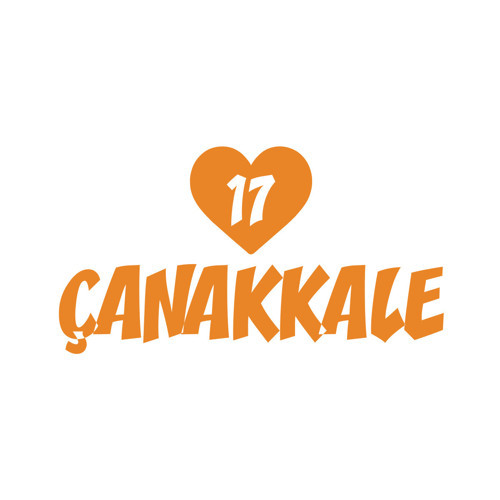 Kalpli 17 Çanakkale Araba Sticker 17x17 Cm Turuncu
