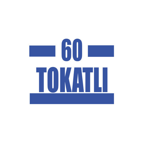 60 Tokatlı Araba Sticker 17x17 Cm Mavi