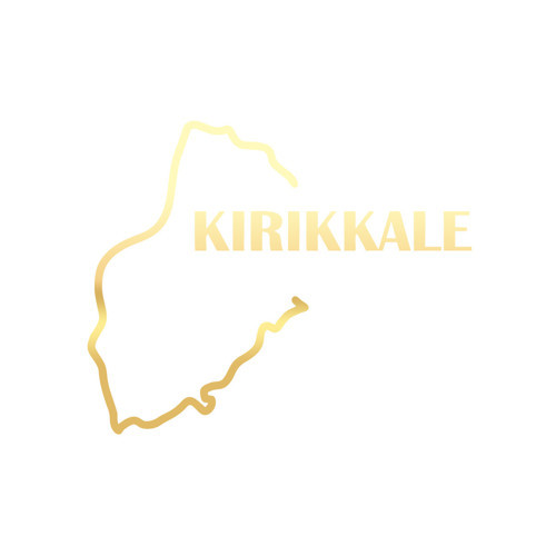 Kırıkkale Harita Araba Sticker 17x17 Cm Gold