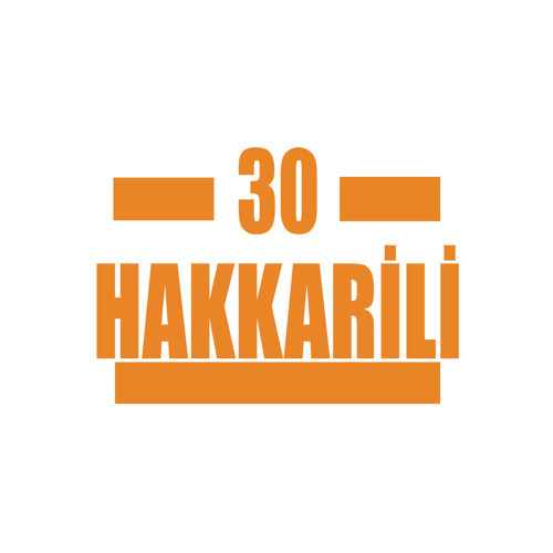 30 Hakkarili Araba Sticker 17x17 Cm Turuncu