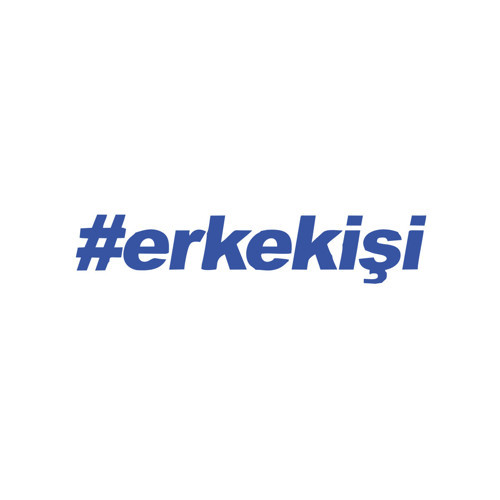 #erkekişi Araba Sticker 17x17 Cm Mavi