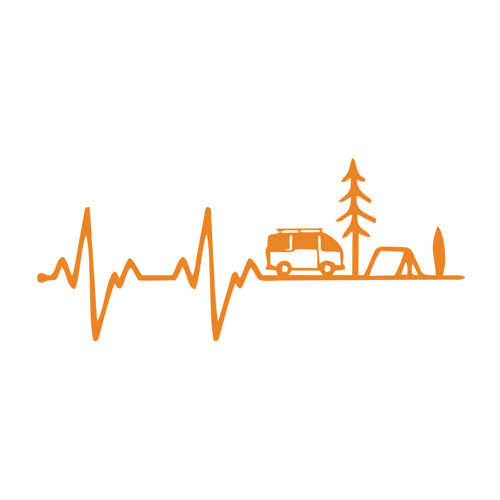 Ritim Karavan Sticker17x17 Cm Turuncu