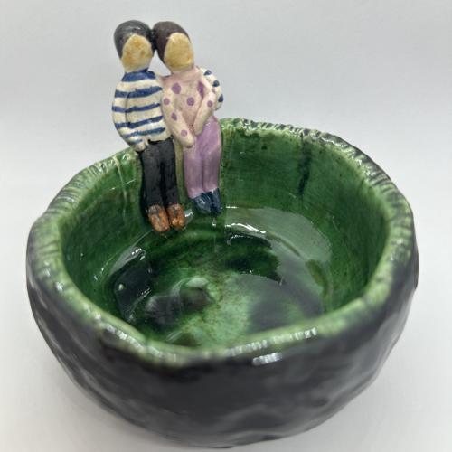 SERAMİK ROMANTİK KASE ÇOK AMAÇLI 