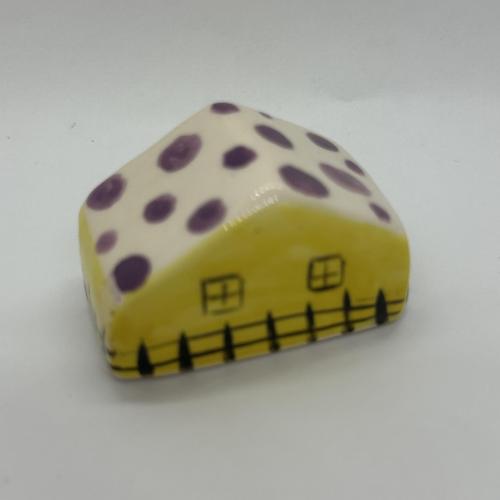 EV DEKORATİF 3.BOY MOR BENEKLİ, SARI