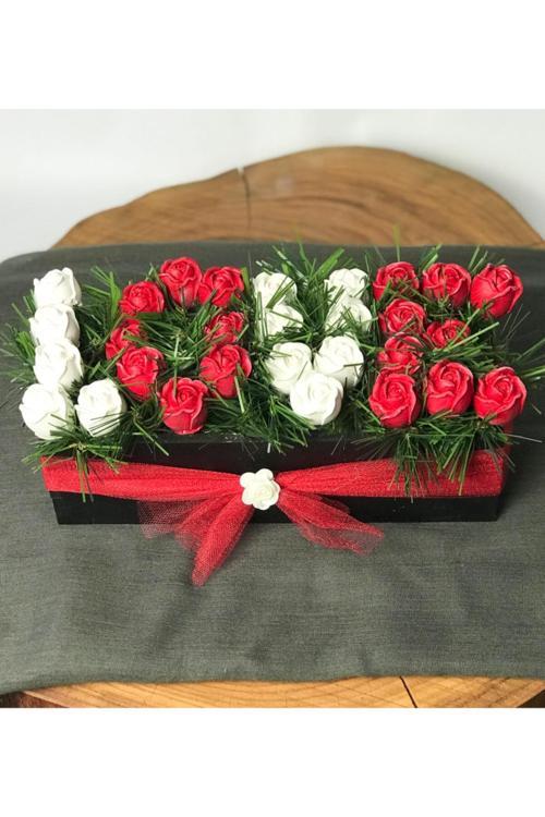 Love Sevgililer Günü Özel Kokulu Taş Aranjmanı