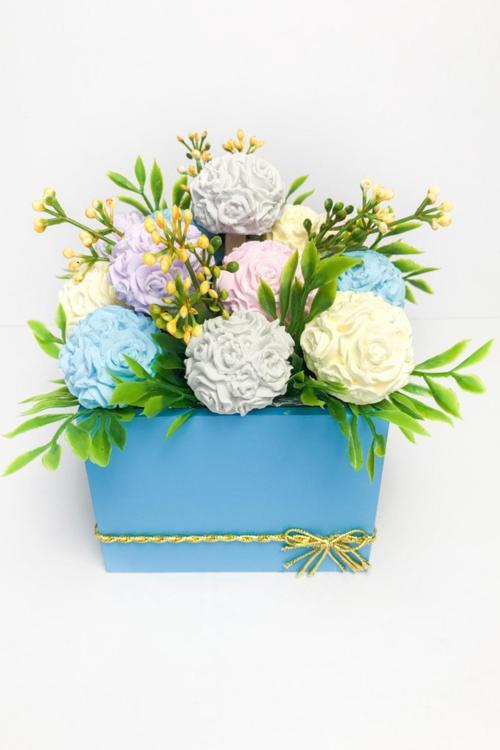 Baharın Coşkusu Kokulu Taş Aranjmanı