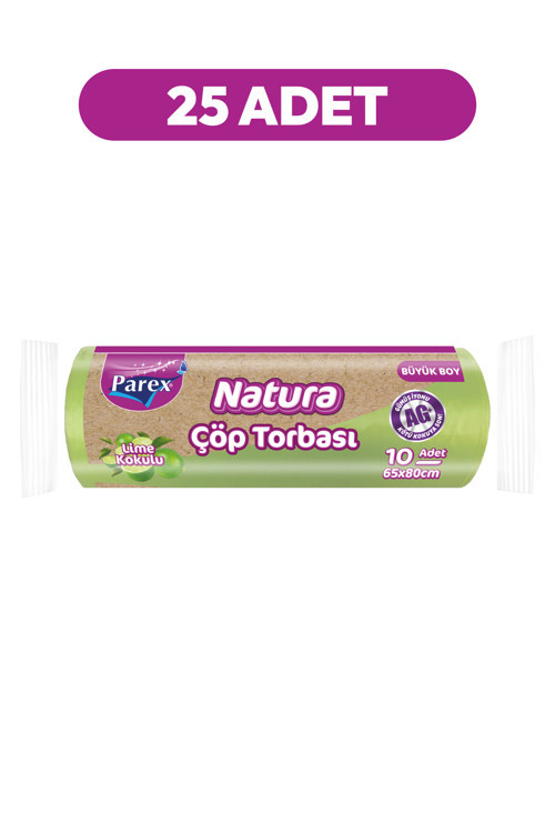 Natura 10'lu Çöp Torbası Büyük Boy 65 x 80 cm 25 Paket