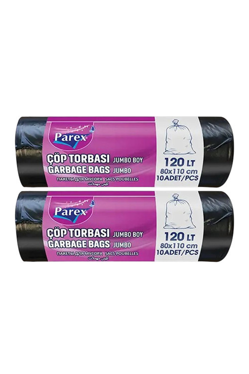 Professional 10'lu Çöp Torbası Jumbo Boy 80 x 110 cm İkili Paket