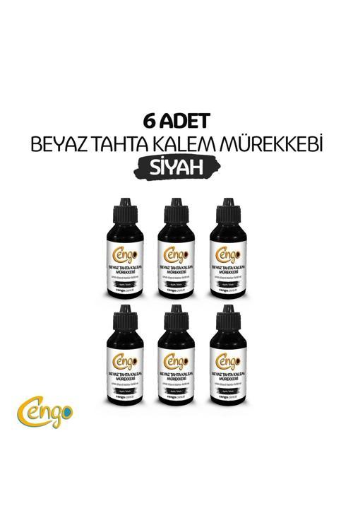 6 Adet Tahta Kalemi Mürekkebi 100 Ml - Siyah