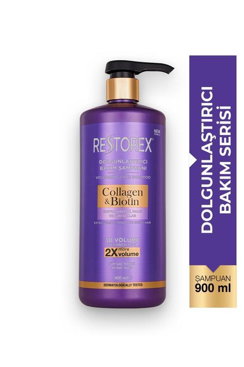 Collagen & Biotin Hacimsiz Saçlar Için Dolgunlaştırıcı Şampuan 900 ml