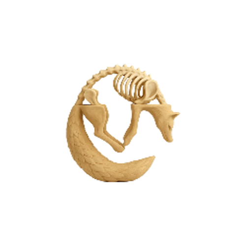 Mitolojik Kurt Figürü - Dekoratif Heykel