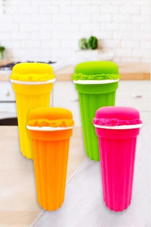 Lüks Vakumlu Büyük Boy Neon Makaron Erzak Kutusu Eşya Saklama Kabı 4 Adet 0,900 Ml