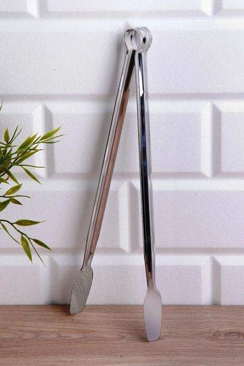 Paslanmaz Çelik Izgara Maşası 22 Cm Kızartma Ve Servis Maşası