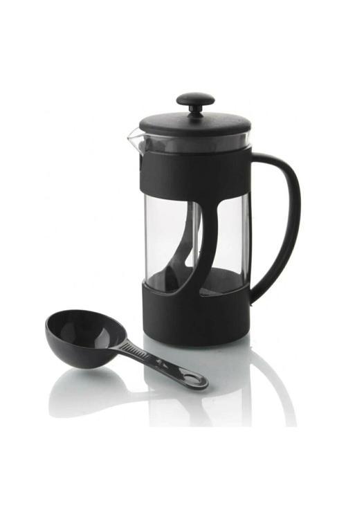 Bitki Çayı Demliği Filtre Kahve 350 Ml French Press Kaşıklı