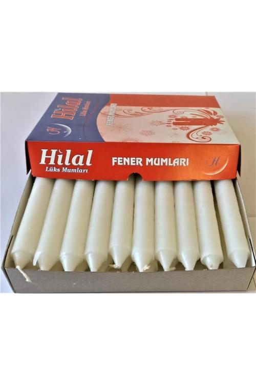 Ekonomik Beyaz Lux Battal Mum 20'Li