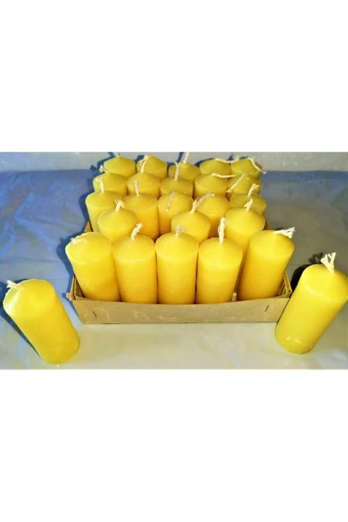 Dekoratif Lux Kütük Mumu 12'Li