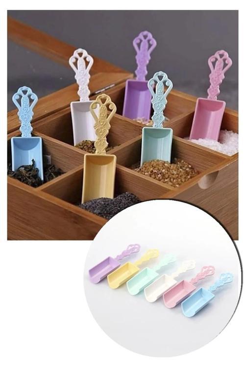 Lüks Baharat Küreği Seti Plastik 6'Lı