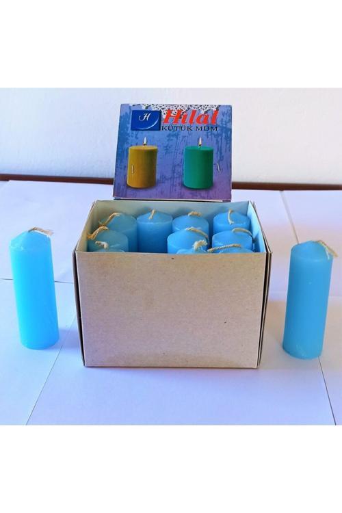 Dekoratif Lux Kütük Mumu 12'Li