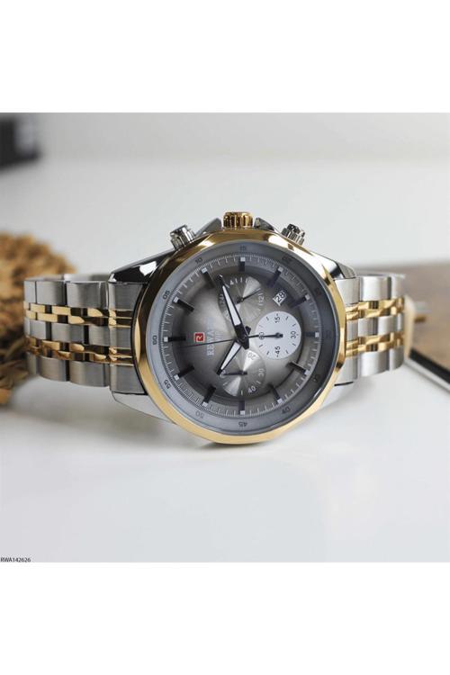 Rwa142626  2 Yıl Garantili Sarı-Gri Fonksiyonel Erkek Kol Saati