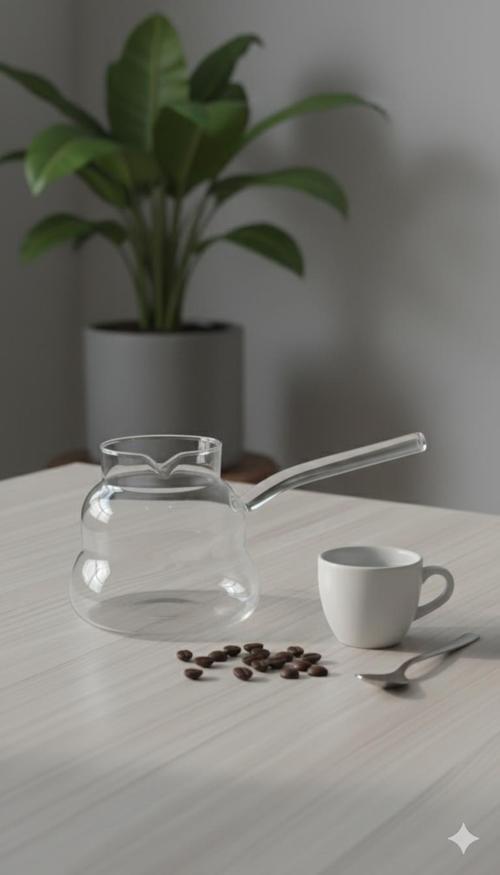 Isıya Dayanıklı Cam Cezve 400 ml