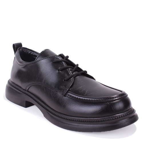 DZA07-8892550 Siyah Günlük Bağcıklı Loafer Kadın Ayakkabı