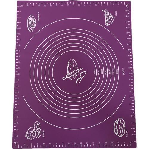 Silikon Hamur Açma Matı Büyük Boy Mor Renk