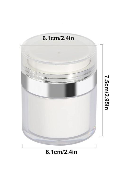 Şeffaf Krem Kutusu Doldurulabilir Pompalı Boş Krem Vücut Yağı Saklama Kutusu Cilt Bakım Seti