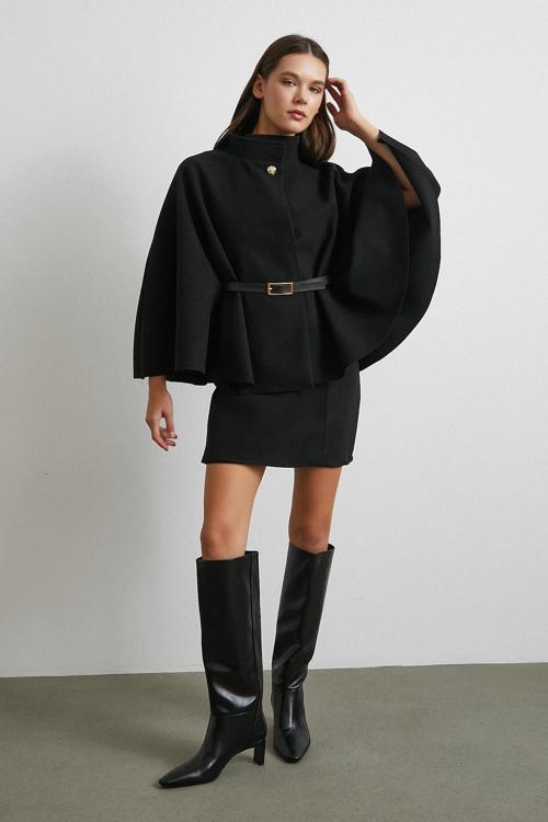 Kemer Kaşe Panço Siyah