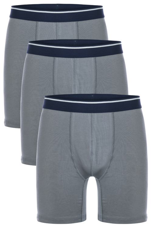 3 lü Erkek Pamuklu Likralı Esnek Uzun Boxer Seti 4197