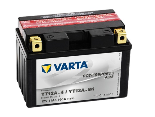 KTM DUKE 790 2018-2023 VARTA AKÜ YT12A-BS HUSQVARNA SVARTPILEN 401 2019-2022