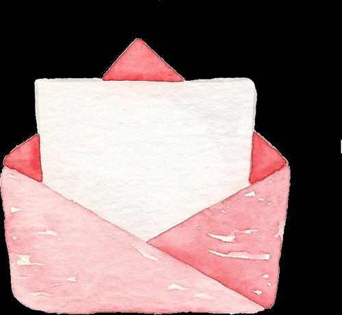 Açık Zarf Duvar Stickerı