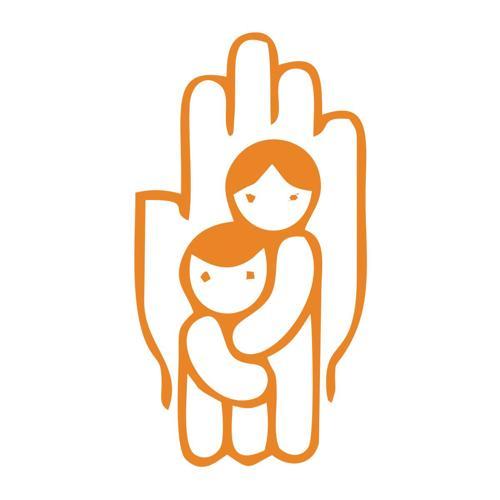 Çocukları Koru Sticker 17x17 Cm Turuncu