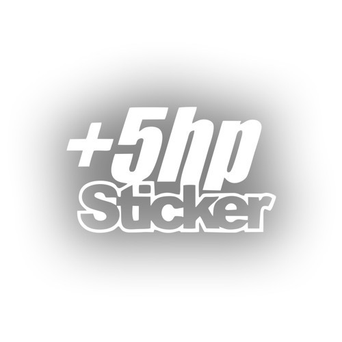 5 Hp Sticker 17x17 Cm Beyaz