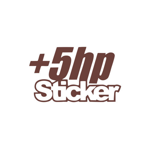5 Hp Sticker 17x17 Cm Kahverengi