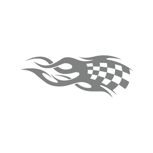 Alev Racing Sticker 17x17 Cm Gri