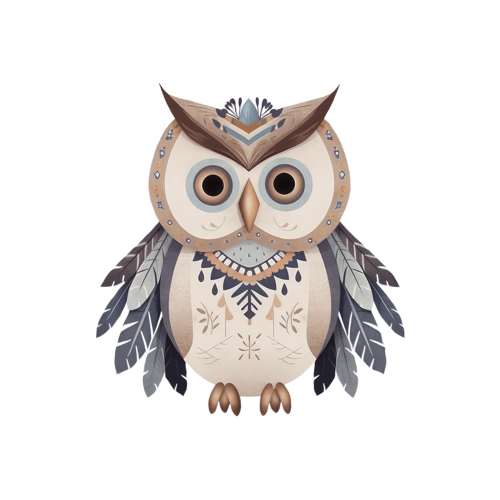 Baykuş Duvar Stickerı