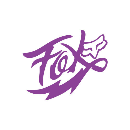 Fox Tilki Sticker 17x17 Cm Mor