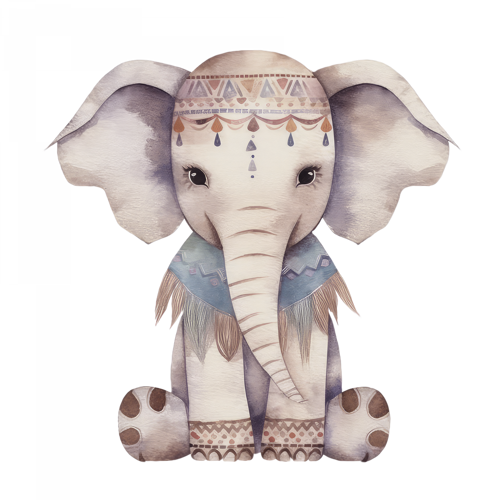 Fil Yavrusu Duvar Stickerı