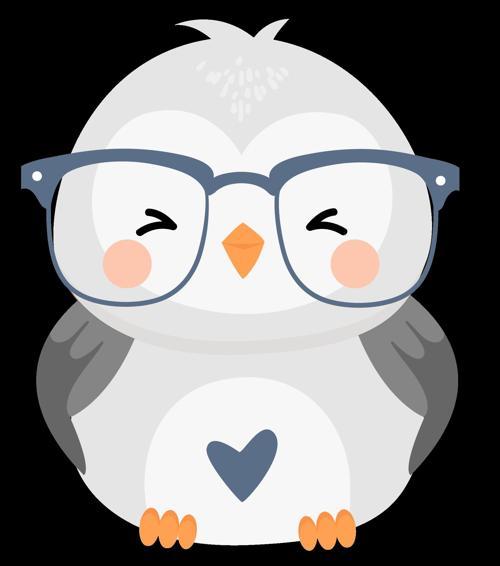 Gözlüklü Baykuş Duvar Stickerı