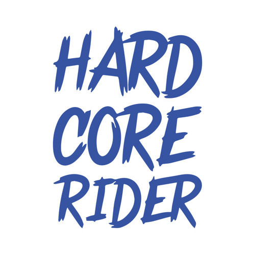 Hard Core Rider Sticker 17x17 Cm Mavi