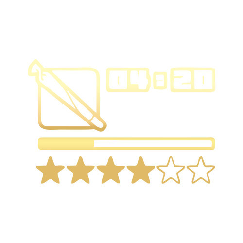 GTA Sticker 17x17 Cm Gold