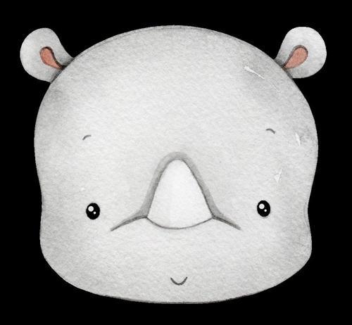 Gergedan Kafası Duvar Stickerı