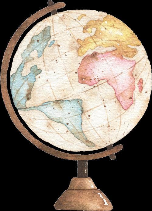 Dünya Küresi Duvar Stickerı