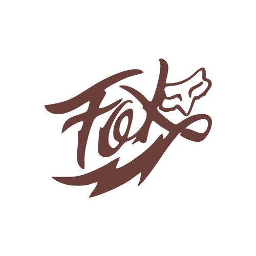 Fox Tilki Sticker 17x17 Cm Kahverengi