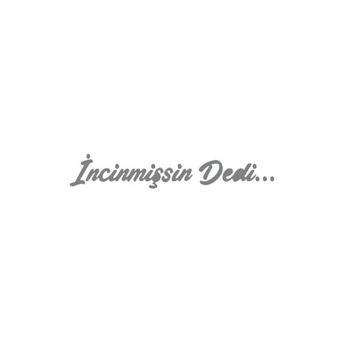 İncinmişsin Dedi Sticker 17x17 Cm Gri